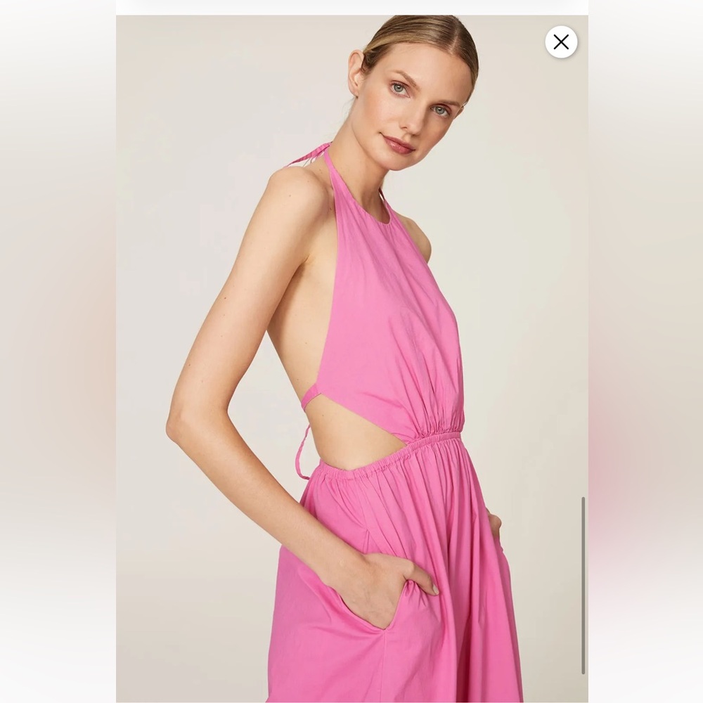 STAUD Apfel Maxi Elastic Waist Dress Size Large - Picture 4 of 11